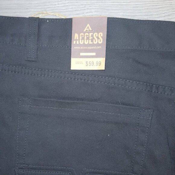 Men's Access Slim Straight Jeans Black Size 52x32 - Picture 4 of 6